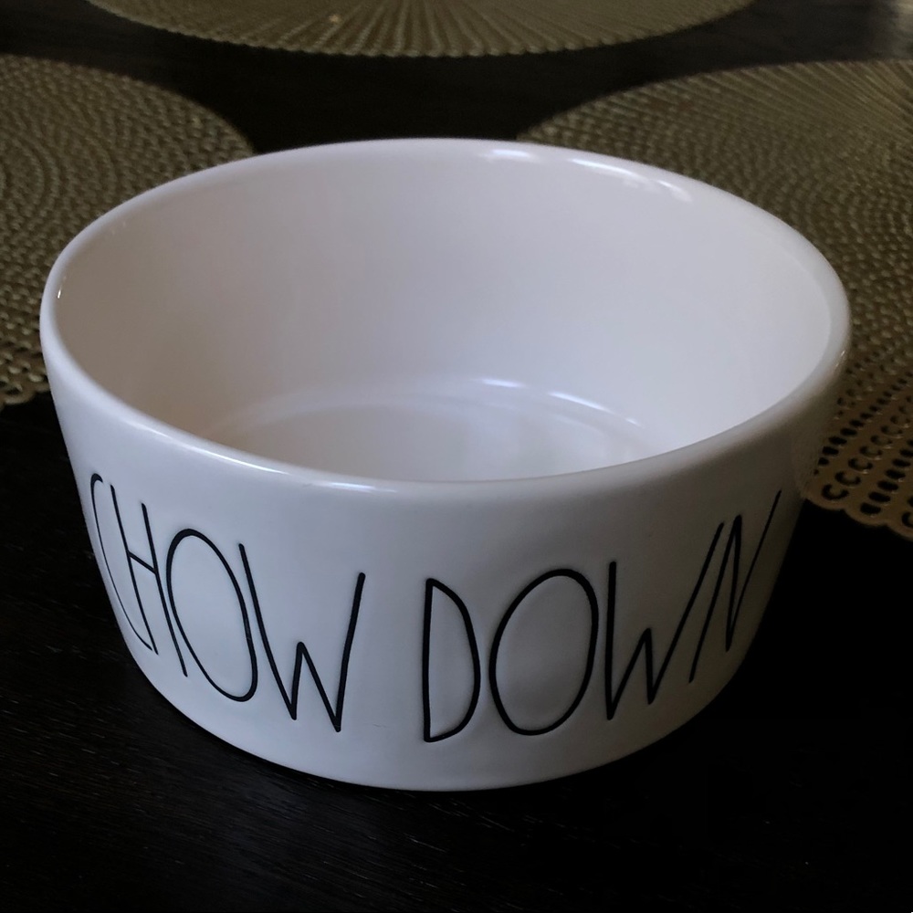 Rae Dunn “Chow Down” Dog Bowl